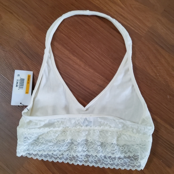 CALVIN KLEIN Bare Lace Unlined Halter Bralette Size S New - Picture 6 of 9